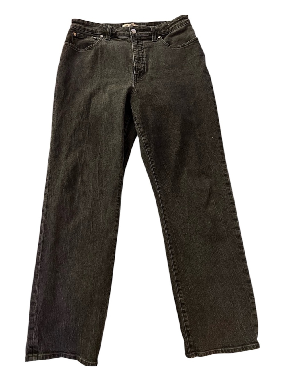 Madewell Women’s 90’s Curvy Straight Jeans in Washed Black Size 31 / 12